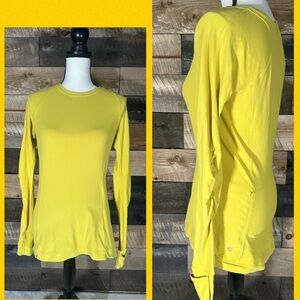 Lululemon Athletica Bright Yellow Long Sleeve Top